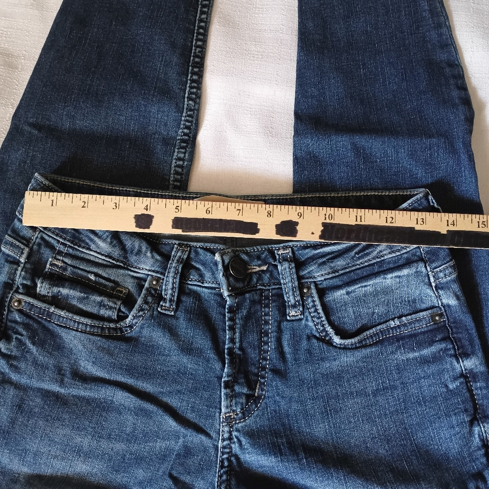 Silver Jeans The Curvy Mid Skinny size 6/L 27 - Picture 12 of 15